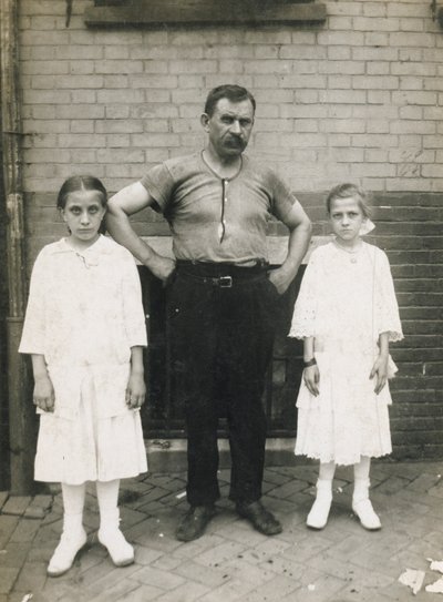 A Workman and his Daughters, Kensington, Philadelphia by John Frank Keith
