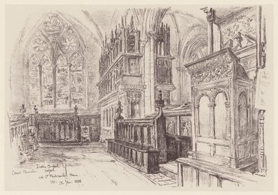 Christ Church, Interior of Latin Chapel by John Fulleylove