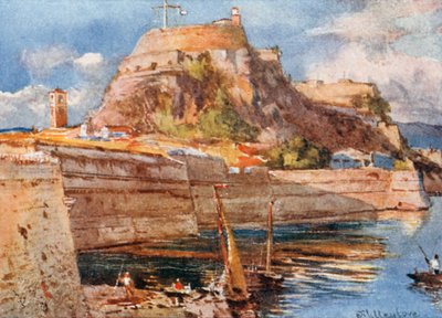 Corfu. The Old Fort from the South by John Fulleylove