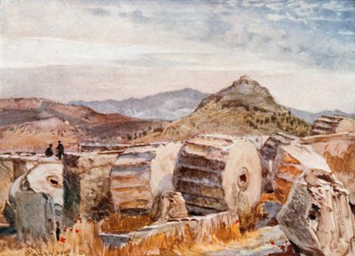 Mount Pentelikon and Lycabettos from the North-Eastern Angle of the Parthenon by John Fulleylove