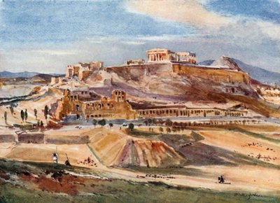 The Acropolis from the Base of the Philopappus Hill by John Fulleylove