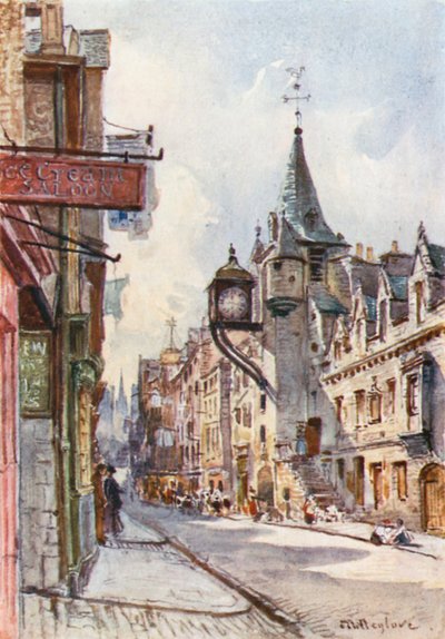 The Canongate Tolbooth, looking West by John Fulleylove