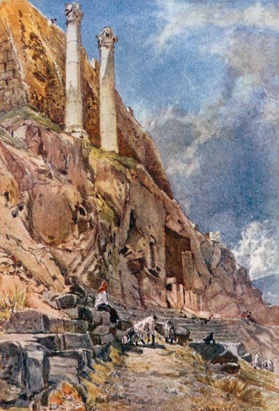 The Cavern Chapel on the South Side of the Acropolis by John Fulleylove