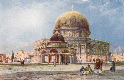 The Dome of the Rock (Mosque of Omar), with the Dome of the Chain (Kubbet es Silseleh) in the Foreground by John Fulleylove