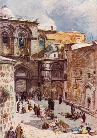 The Fore-Court of the Church of the Holy Sepulchre by John Fulleylove