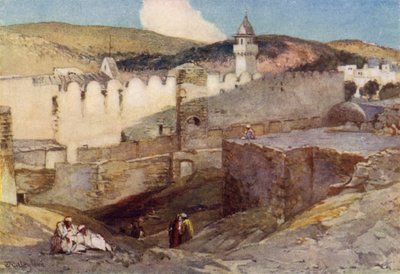 The Mosque at Hebron over the Cave of Machpelah by John Fulleylove
