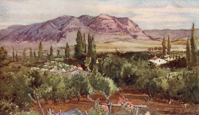 The Mount of Temptation from Jericho by John Fulleylove