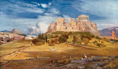 The Western End of the Acropolis Seen from Below the Pnyx by John Fulleylove