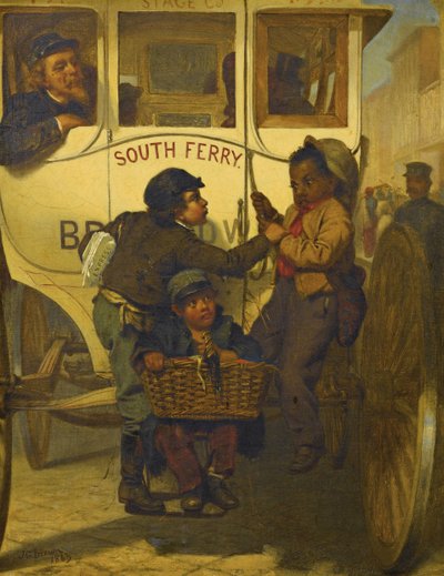 Colored People Not Allowed on This Line by John George Brown