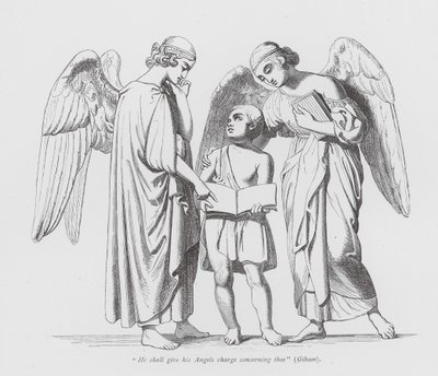 "He shall give his Angels charge concerning thee" by John Gibson