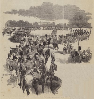 Inspection of the Household Troops by Ibrahim Pacha at the Horse Guards by John Gilbert