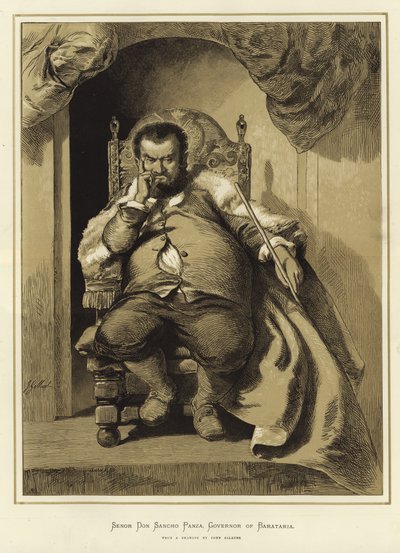 Senor Don Sancho Panza by John Gilbert