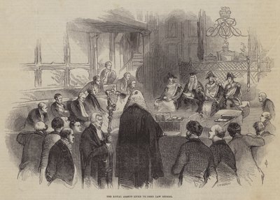 The Royal Assent Given to Corn Law Repeal by John Gilbert