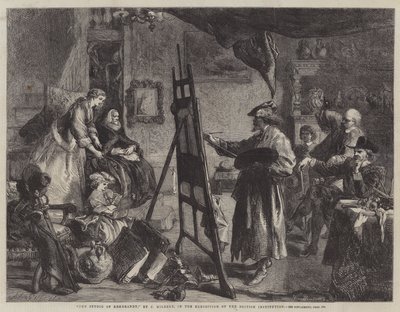 The Studio of Rembrandt by John Gilbert