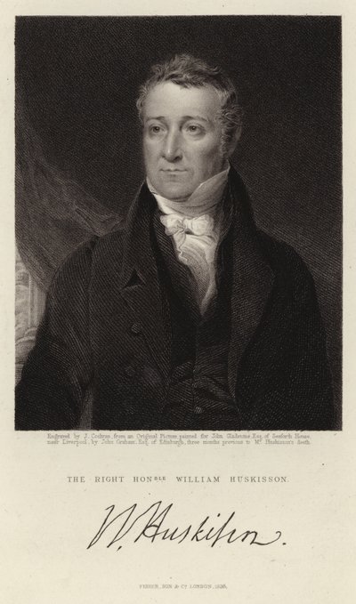 The Right Honorable William Huskisson by John Graham