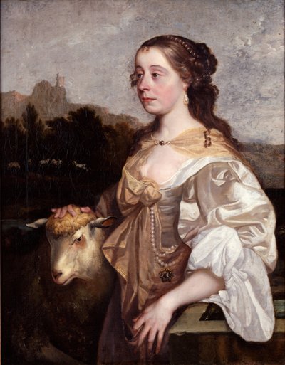 A Lady as a Shepherdess by John Greenhill