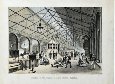 Interior of the General Railway Station, Chester by John Gresty
