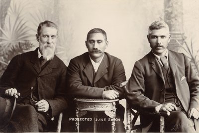 William Australia Graham, King Mahuta Tawhaio and Tahuna Heirangi, June 1898 by John Hanna