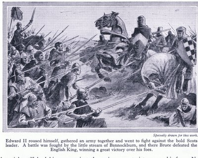 Edward II Gathered an Army and Fought a Battle at Bannockburn 1314 AD, Where Bruce Defeated the English by John Harris Valda