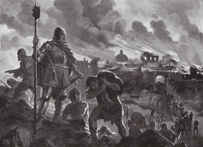 Ivan the Black sets fire to Zhabliak by John Harris Valda