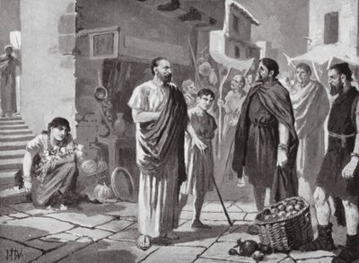 Roman Colonizers trading with the Native Dacians by John Harris Valda