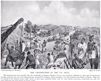 The Construction of the Via Appia, Illustration from 