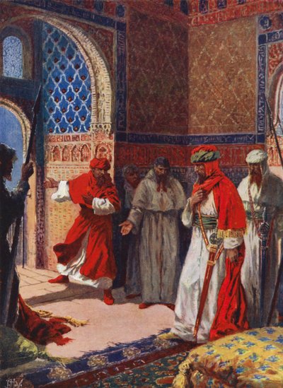 The Last Council of Boabdil at the Alhambra by John Harris Valda
