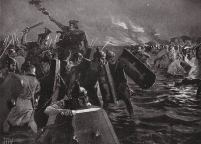 The Roman Attack on Anglesea by John Harris Valda