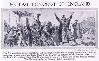 The last conquest of England 1066 AD, c.1950 by John Harris Valda