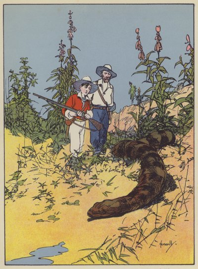 Illustration for Swiss Family Robinson by John Hassall