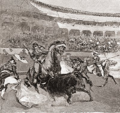 A Bullfight in Seville, Spain, from 