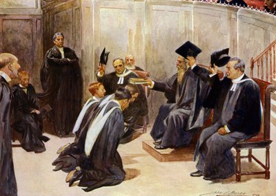 Conferring Degrees in Sheldonian Theatre, Oxford by John Henry Frederick (after) Bacon