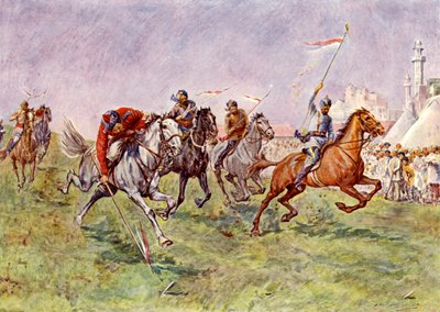 Tent-Pegging in India by John Henry Frederick (after) Bacon