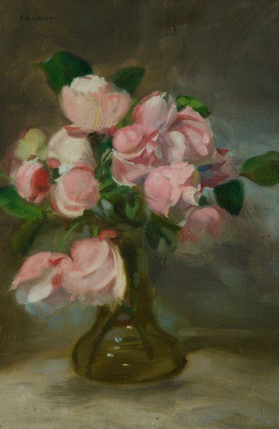 Still life with a vase of flowers by John Henry Lorimer