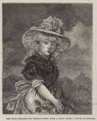 Her Royal Highness the Princess Sophia when a Child by John Hoppner