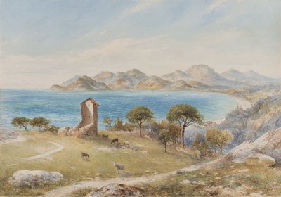 View of the Esterelles Mountains from Cannes by John Jessop Hardwick