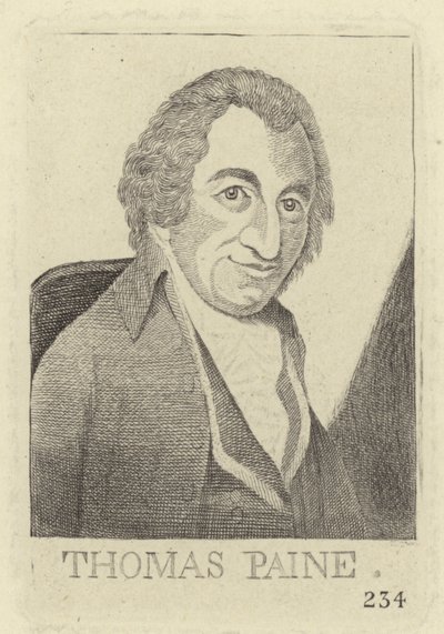 Portrait of Thomas Paine by John Kay