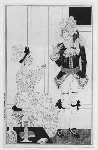 Illustration for Love for Love by William Congreve by John Kettelwell