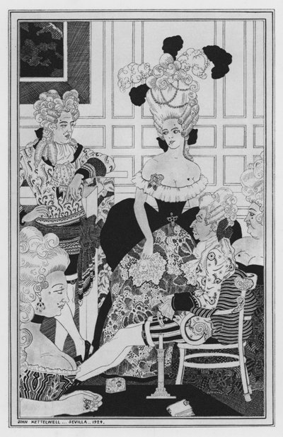 Illustration for The Way of the World by William Congreve by John Kettelwell