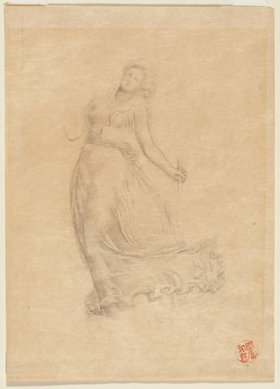 Allegorical Female Figure by John La Farge or Lafarge