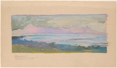 The Island of Moorea Looking Across the Strait from Tahiti by John La Farge or Lafarge