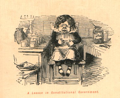 A Lesson in Constitutional Government, 1897 by John Leech