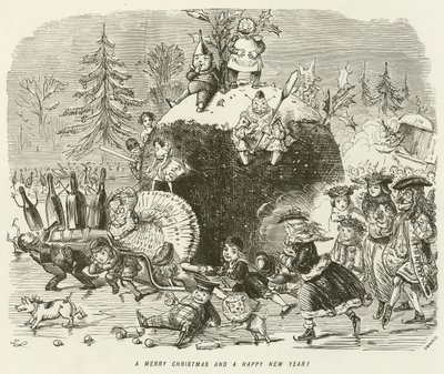 A Merry Christmas and a Happy New Year! by John Leech