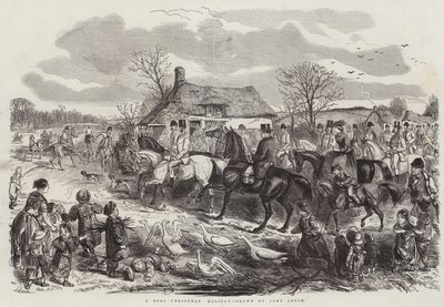 A Real Christmas Holiday by John Leech