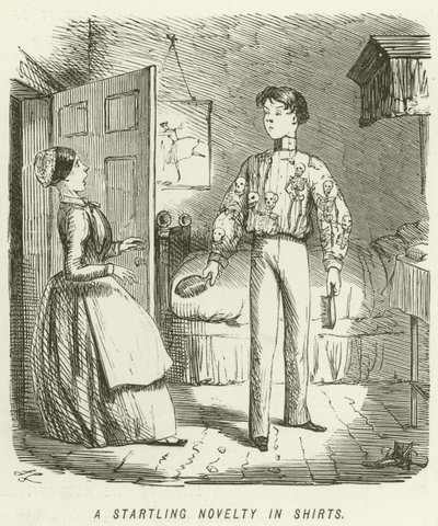 A Startling Novelty in Shirts by John Leech