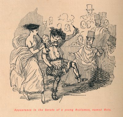 Appearance in the Senate of a young Nobleman, named Meto by John Leech