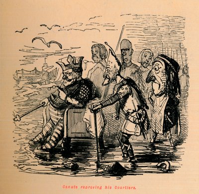 Canute Reproving His Courtiers by John Leech