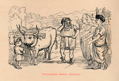 Cincinnatus chosen Dictator by John Leech