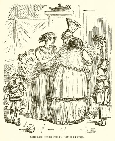 Coriolanus Parting from His Wife and Family by John Leech