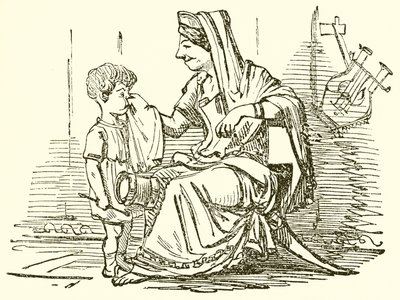 Cornelia, Mother of the Gracchi by John Leech
